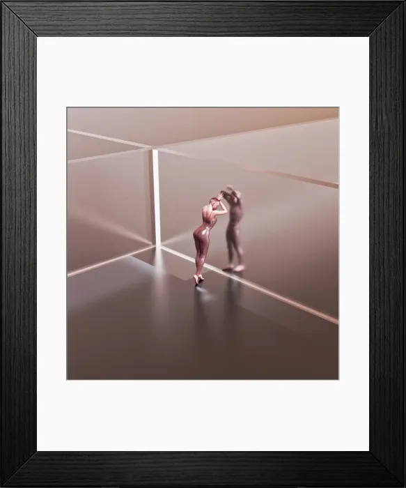 Framed Print : affection, anguish, brown, captivity, color image, concept, copy space, cube, despair Framed Print : affection, anguish, brown, captivity, color image, concept, copy space, cube, despair