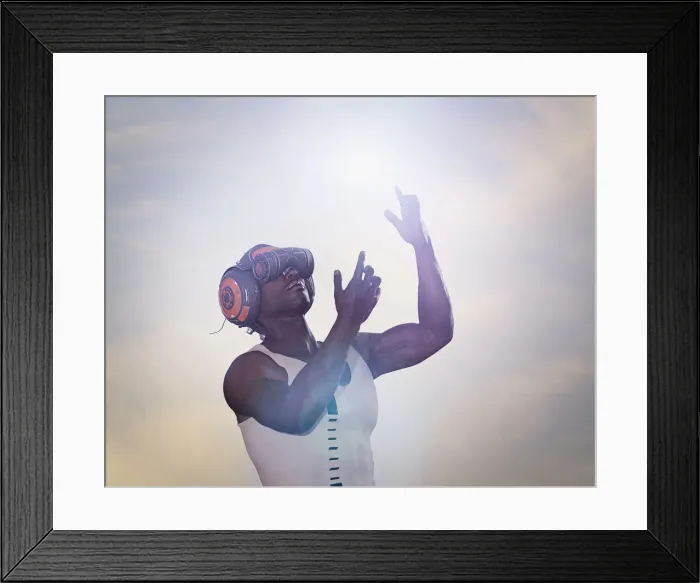 Framed Print : candid, cloud, color image, concept, copy space, cyberspace, day, digital composite Framed Print : candid, cloud, color image, concept, copy space, cyberspace, day, digital composite
