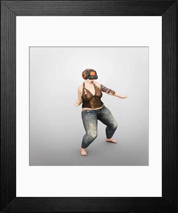 Framed Print : ar, arms outstretched, augmented reality, barefoot, color image, concept, copy space Framed Print : ar, arms outstretched, augmented reality, barefoot, color image, concept, copy space