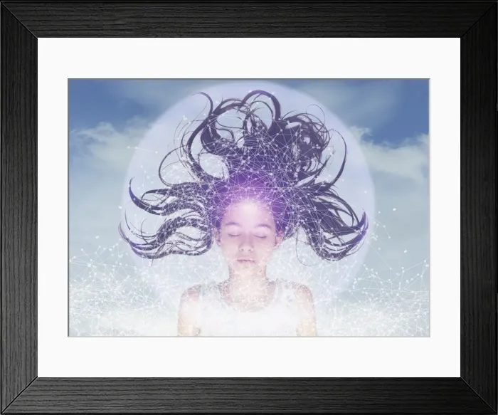 Framed Print : 12-13 years, asian ethnicity, black hair, blowing, caucasian, childhood, close up Framed Print : 12-13 years, asian ethnicity, black hair, blowing, caucasian, childhood, close up
