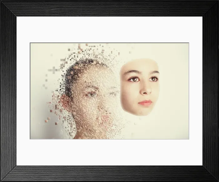 Framed Print : 12-13 years, asian ethnicity, candid, caucasian, childhood, close up, color image