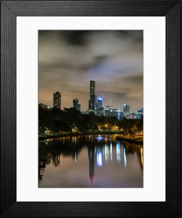 Framed Print : Melbourne at night