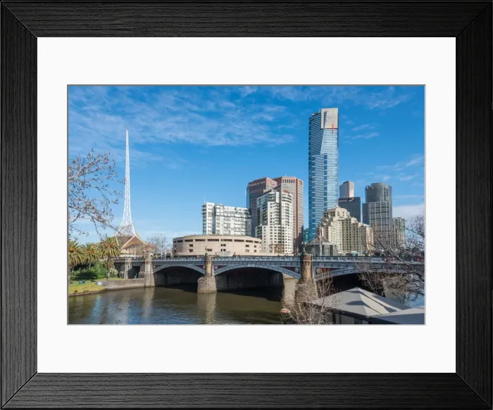 Framed Print : Melbourne and the Yarra river, Victoria, Australia