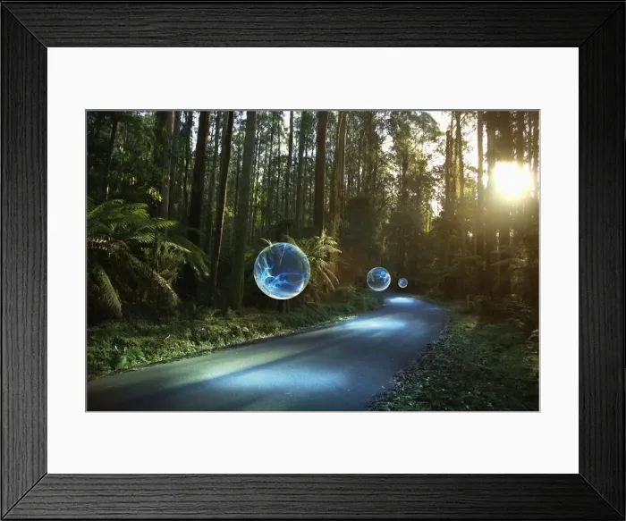 Framed Print : Information Path