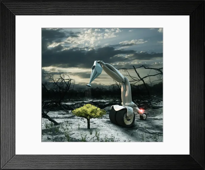 Framed Print : technology help