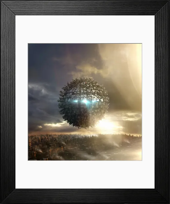 Framed Print : World of technology