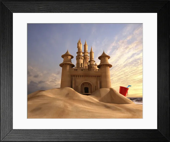 Framed Print : sand castle Framed Print : sand castle