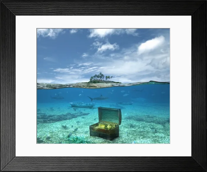 Framed Print : Sunken Treasure