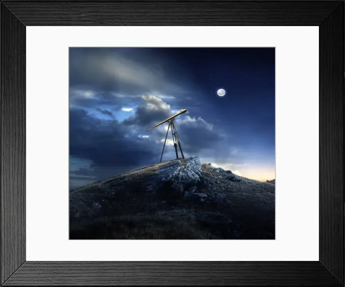 Framed Print : Aiming for the Moon