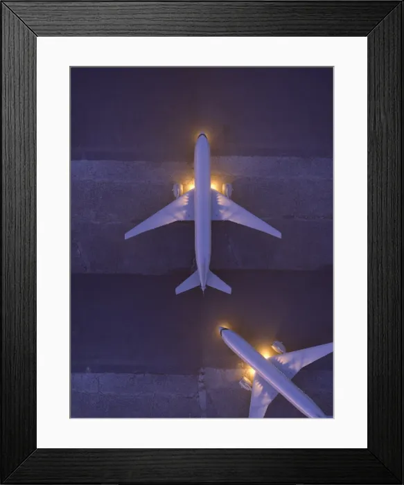 Framed Print : adventure, airplane, arrival, arriving, aviation, business, california, color image