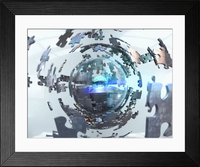 Framed Print : answer, blurred motion, business, collaboration, color image, complexity, concept Framed Print : answer, blurred motion, business, collaboration, color image, complexity, concept