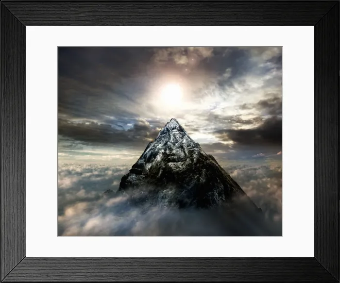 Framed Print : top of the world