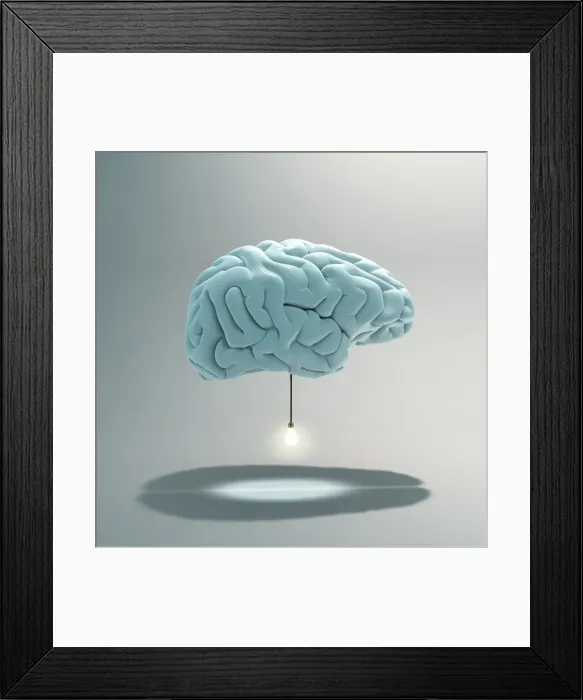 Framed Print : bright idea