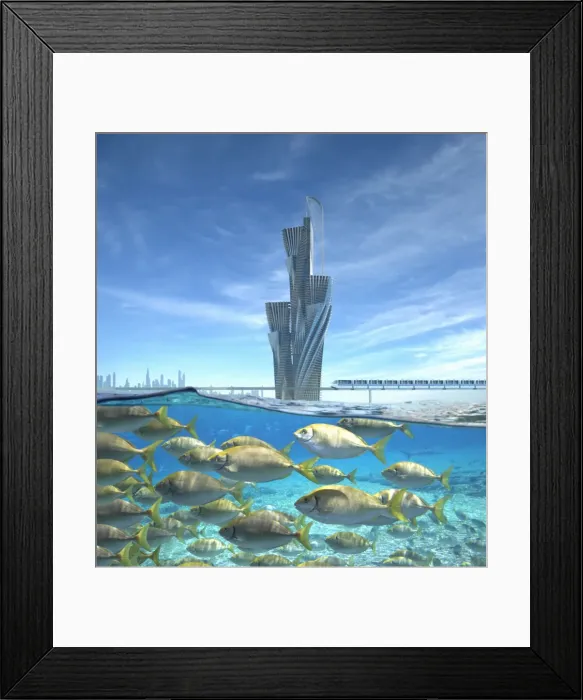 Framed Print : city of tomorrow Framed Print : city of tomorrow