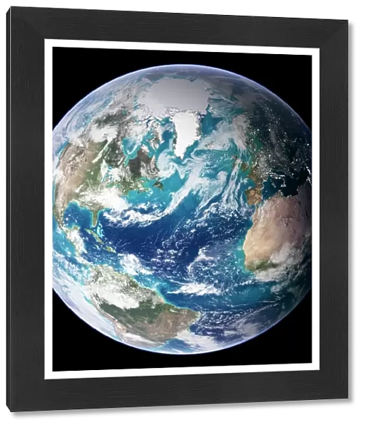 Atlantic Ocean, Circle, Cloud, Color Image, Composite Image, Earth, Hemisphere