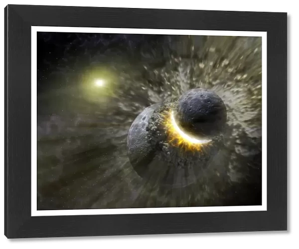 Artwork, Asteroid, Astronomy, Colliding, Color Image, Concepts, Cosmology, Creativity