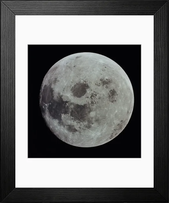 Framed Print : Full moon. Space, NASA, ST000158