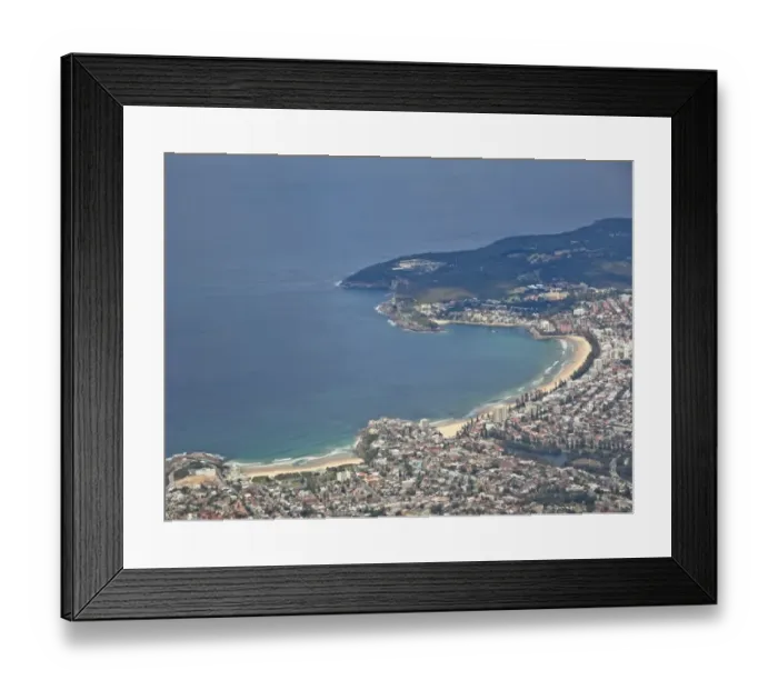 Framed Print : Manly Beach, aerial image Framed Print : Manly Beach, aerial image
