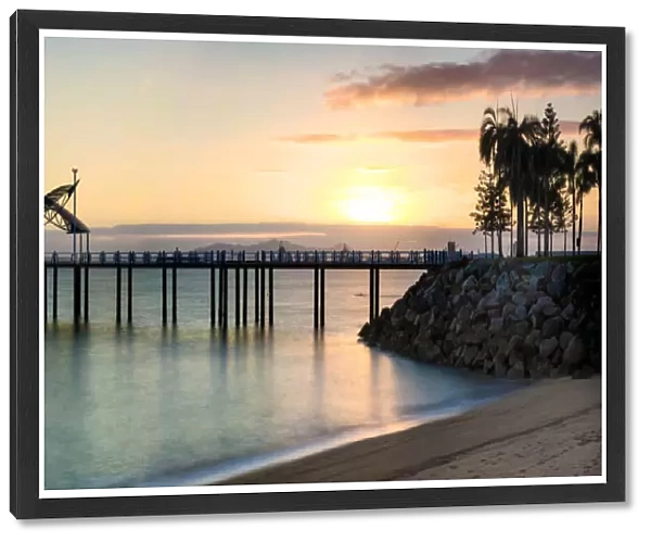 Sunrise at Jetty pier in Townsville, Queensland, A