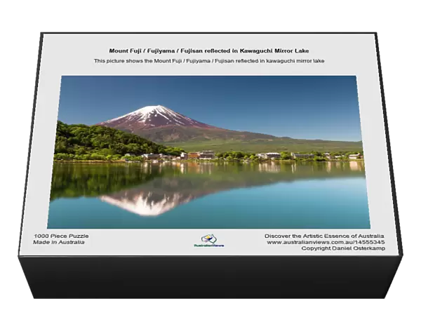 Mount Fuji  /  Fujiyama  /  Fujisan reflected in Kawaguchi Mirror Lake