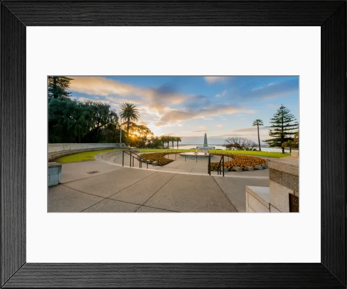 Framed Print : Sunrise at The State war memorial, Perth, Western Australia, Australia Framed Print : Sunrise at The State war memorial, Perth, Western Australia, Australia