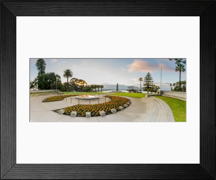 Framed Print : Eternal flame and State memorial, Perth, Western Australia, Australia