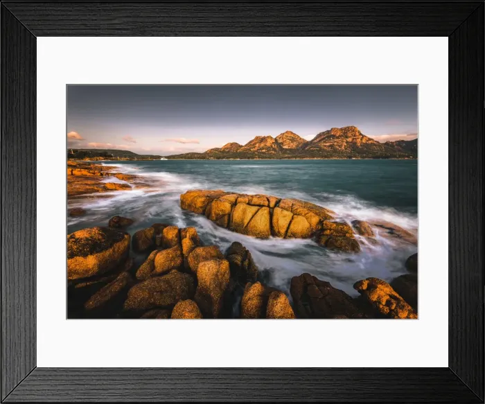Framed Print : Hazards and Coles Bay