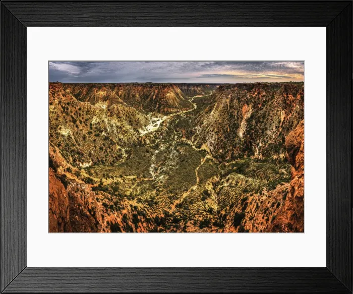 Framed Print : Shothole Canyon
