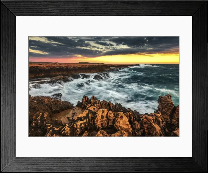 Framed Print : Quobba Coastline Framed Print : Quobba Coastline