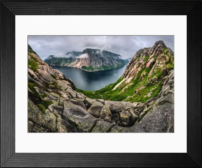 Framed Print : Devil Bay. East tip of Devil Bay provides a very rewarding view of 400m