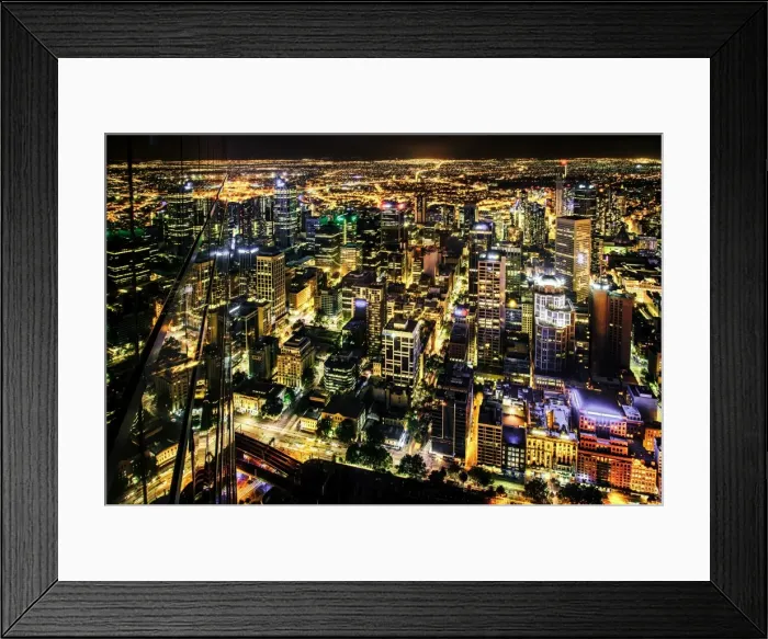 Framed Print : Melbourne Skyline