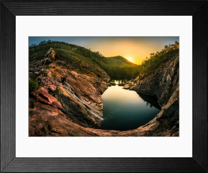 Framed Print : Serpentine Falls