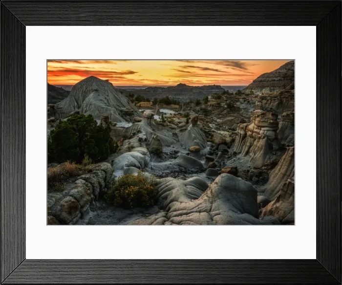 Framed Print : Makoshika State Park, Montana