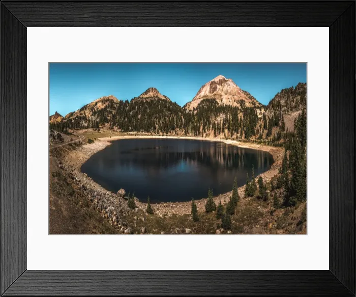 Framed Print : Lake Helen and Lassen Peak