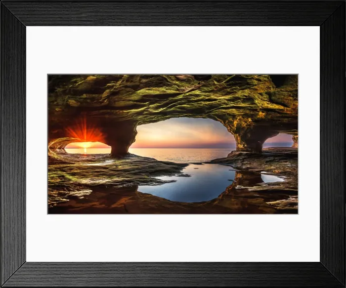 Framed Print : Big Lake Temple