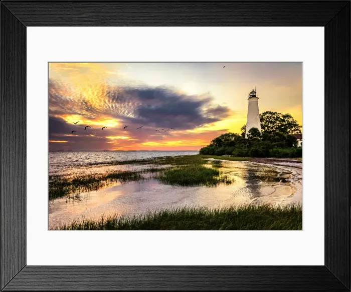 Framed Print : St. Marks Lighthouse
