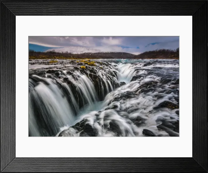 Framed Print : Bruarfoss Waterfall Framed Print : Bruarfoss Waterfall