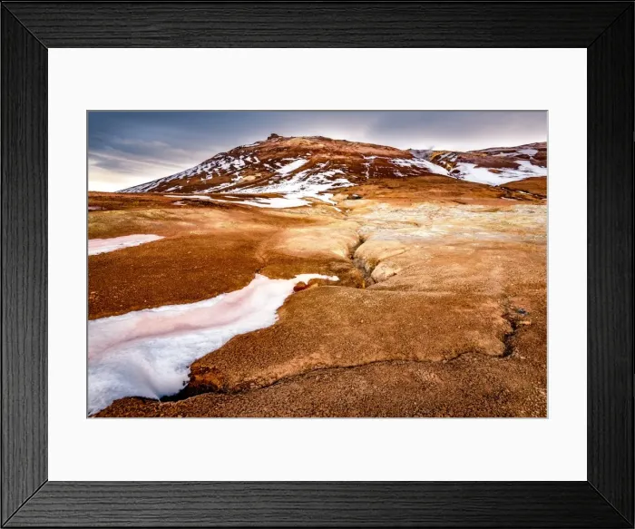 Framed Print : Hverir geothermal area Framed Print : Hverir geothermal area