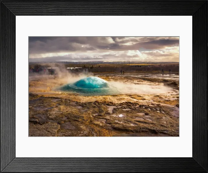 Framed Print : The Geysir