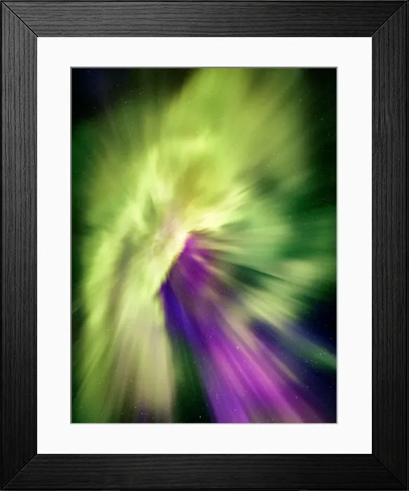 Framed Print : Colorful and Strong Aurora