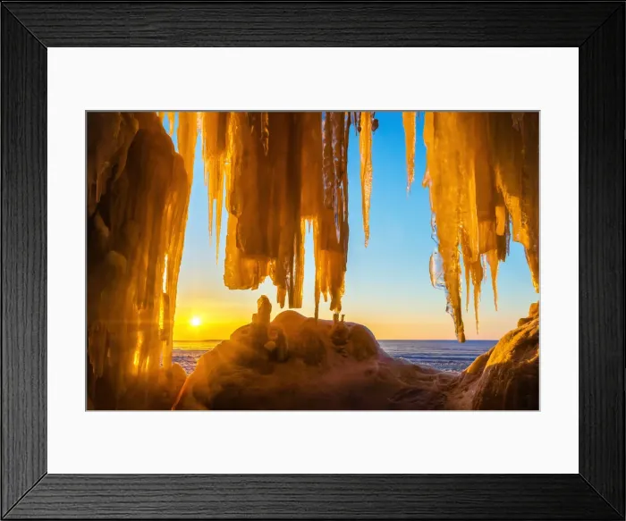 Framed Print : Apostle Islands Sea Caves