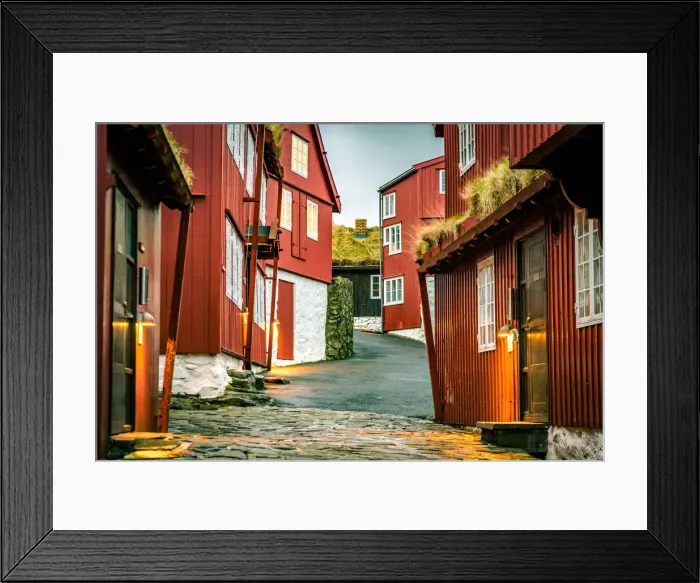 Framed Print : The old parliament building of Faroe Islands in Torshavn