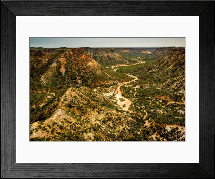 Framed Print : Shothole Canyon