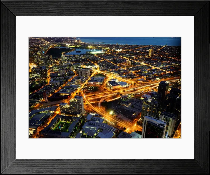Framed Print : Above urban Melbourne Framed Print : Above urban Melbourne