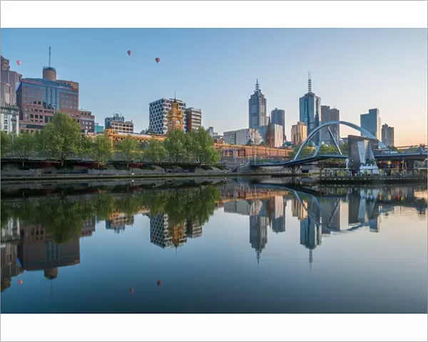 The reflection of Melbourne