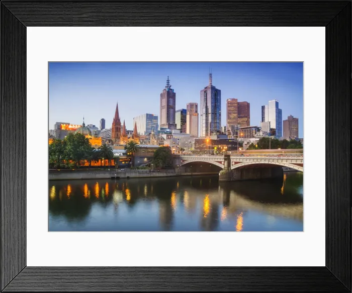 Framed Print : Melbourne at dusk Framed Print : Melbourne at dusk