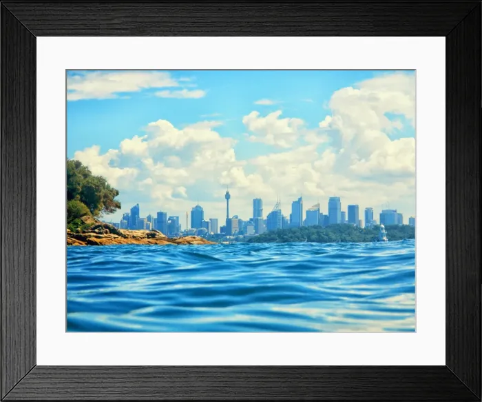 Framed Print : the water under Sydney
