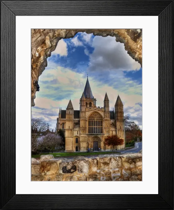 Framed Print : Cathedral from castle