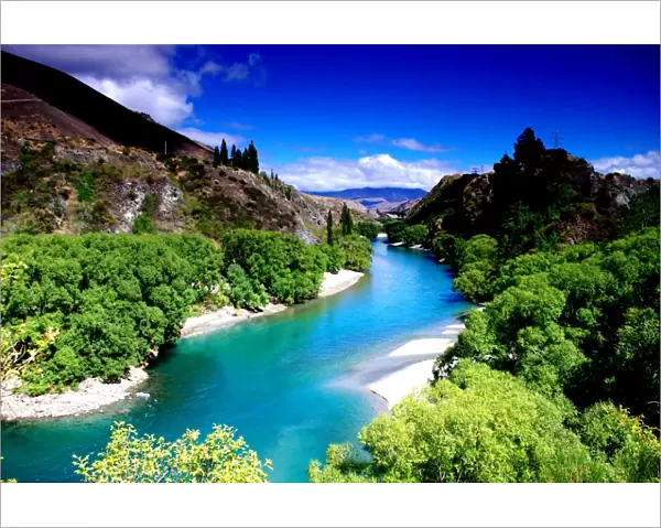 Picturesque Turquoise River New Zealand