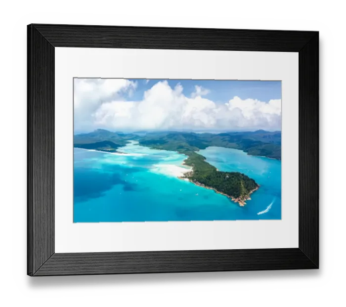 Framed Print : Whitehaven Beach, Whitsundays Islands